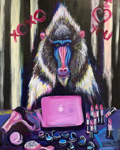 Mandrill painting